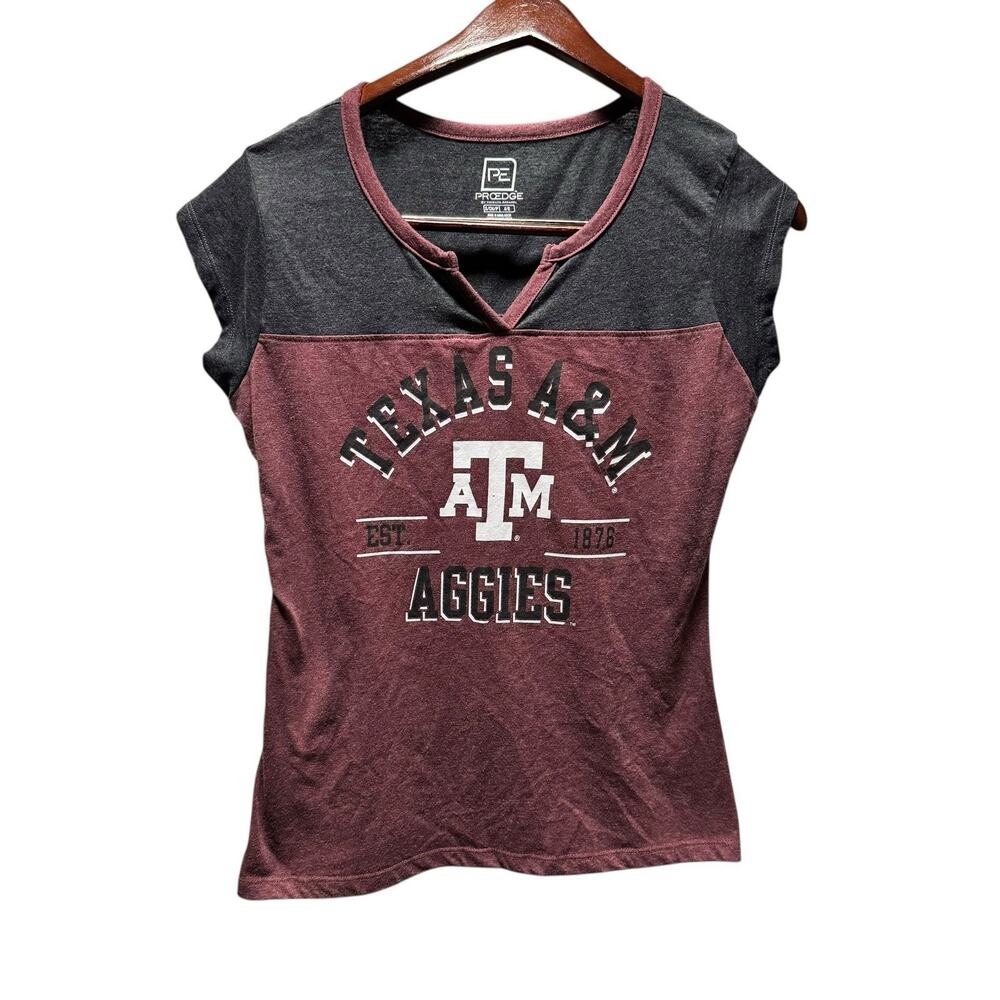 Texas A&M Aggies T-Shirt V-Neck ProEdge Women’s Size Medium 8/10 College Station